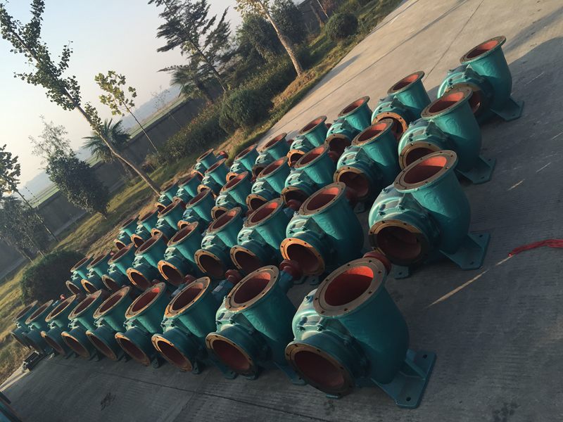 淮南水利局倉庫集中采購混流泵供貨現(xiàn)場